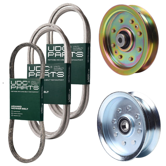 Products -  UDC Parts Mower Kit / Belt 754-04060 + Belt 754-04249 + Belt 954-05001 + Pulley 956-04129 + Pulley GY20629 / Fits Yard-Machines LT-42