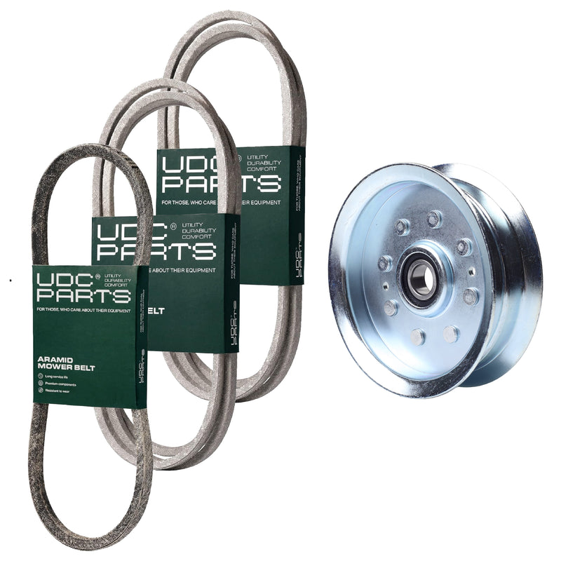  UDC Parts Mower Kit / Belt 754-04060 + Belt 754-04249 + Belt 754-0468 + Pulley GY20629 / Fits Yard-Man LT-42
