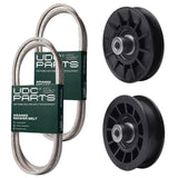  UDC Parts Mower Kit / Belt 130969 + Belt 140294 + Pulley 532194326 + Pulley 532194327 / Fits Husqvarna LTH151 LTH1797