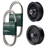  UDC Parts Mower Kit / Belt 197253 + Belt 405143 + Pulley 532196106 + Pulley 532194327 / Fits Poulan Pro PB185A46LT PB18VA46 PB20A46 PB20A46YT PB20VA46 PP20VA46 PPX19A46 PPX20VA46