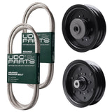 Products -  UDC Parts Mower Kit / Belt 130969 + Belt 405143 + Pulley 532196104 + Pulley 532196106 / Fits Husqvarna YTH220 Twin
