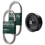 Products -  UDC Parts Mower Kit / Belt 130969 + Belt 144959 + Pulley 532196106 / Fits Husqvarna 2042LS LOYTH20F42T LTH171 LTH174 LTH2142 LTH2142D LTH2142DR TS242 TS243 TS243T YT42CS YT42LS YTH183T YTH184T