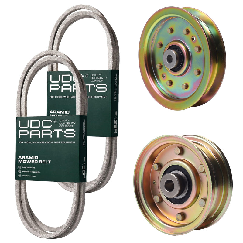  UDC Parts Mower Kit / Belt 754-04060 + Belt 754-0467 + Pulley 756-04224 + Pulley 956-04129 / Fits Yard-Man LT-42 LT-46