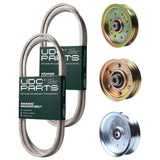 Products -  UDC Parts Mower Kit / Belt 754-0467 + Belt 754-0497 + Pulley 756-04224 + Pulley 956-04129 + Pulley GY20629 / Fits Troy-Bilt Bronco