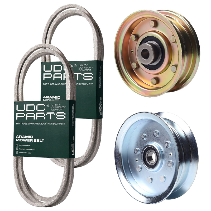  UDC Parts Mower Kit / Belt 754-04062 + Belt 754-04249 + Pulley 756-04224 + Pulley GY20629 / Fits Yard-Machines LT-42