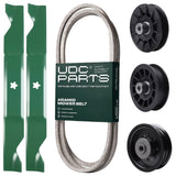 Products -  UDC Parts Mower Kit / Belt 405143 + Pulley 532194326 + Pulley 532196104 + Pulley 532194327 + 2 Pack Blades 405380 / Fits Husqvarna YTH220 Twin
