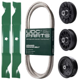 Products -  UDC Parts Mower Kit / Belt 130969 + Pulley 532194326 + Pulley 532196106 + Pulley 532194327 + 2 Pack Blades 405380 / Fits Poulan Pro PB22H46YT PB23H46YT PP175H46 PP19H46 PP22VH46 PPX19H46