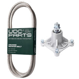 Products -  UDC Parts Mower Kit / Belt 140294 + Spindle 532174356 / Fits Poulan Pro CO24H48STA DB24H48YT DB27H48YT DPR22H48STA DPR22H48STB DPR22H48STC PD20PH48STA PD20PH48STB PD20PH48STC PD22PH48STA PD22PH48STB