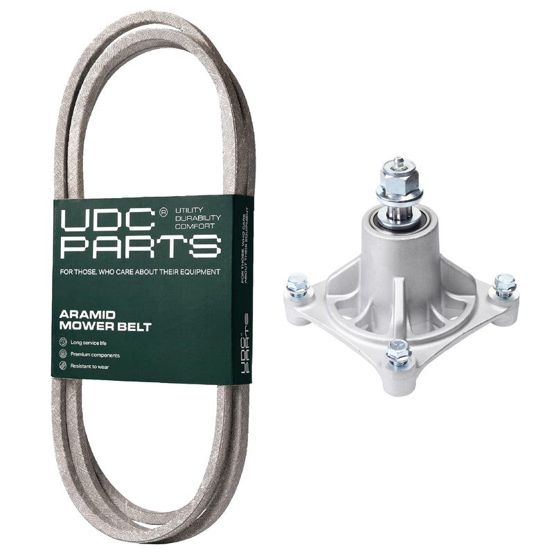  UDC Parts Mower Kit / Belt 180808 + Spindle 532174356 / Fits Statesman SP20PH48STA SP24H48YT SP25PH48STA SP25PH48STB SP25PH48STC SPGT25H48A
