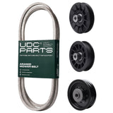  UDC Parts Mower Kit / Belt 197253 + Pulley 532194326 + Pulley 532194327 + Pulley 532196104 / Fits Poulan Pro PB20VA48 PP22VA48