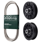 Products -  UDC Parts Mower Kit / Belt 197253 + Pulley 532194326 + Pulley 532194327 / Fits Husqvarna BZ6134D LT126 LTA18538 LTH171 TS138 TS354X YT16542 YT16542T YT1942 YT1942T YTA18542 YTA1946 YTA19K42 YTA20V46