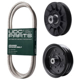  UDC Parts Mower Kit / Belt 405143 + Pulley 532194326 + Pulley 532196106 / Fits Poulan Pro PB185A46LT PB18VA46 PB19546LT PB195H46YT PB195H46YTX PB20A46 PB20A46YT PB20H46LT PB20H46YT PB20VA46 PB22H46YT