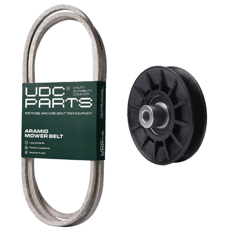  UDC Parts Mower Kit / Belt 144959 + Pulley 532194326 / Fits Jonsered LT2218A LT2218A2 LT2226A2 LT2742A2