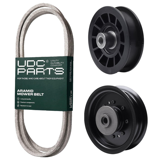 Products -  UDC Parts Mower Kit / Belt 405143 + Pulley 532196104 + Pulley 532194327 / Fits Husqvarna YTH220 Twin