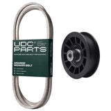  UDC Parts Mower Kit / Belt 194346 + Pulley 532194327 / Fits Poulan PO10538LT PO14538LT