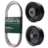  UDC Parts Mower Kit / Belt 197253 + Pulley 532196104 + Pulley 532196106 / Fits Husqvarna YTA24V48