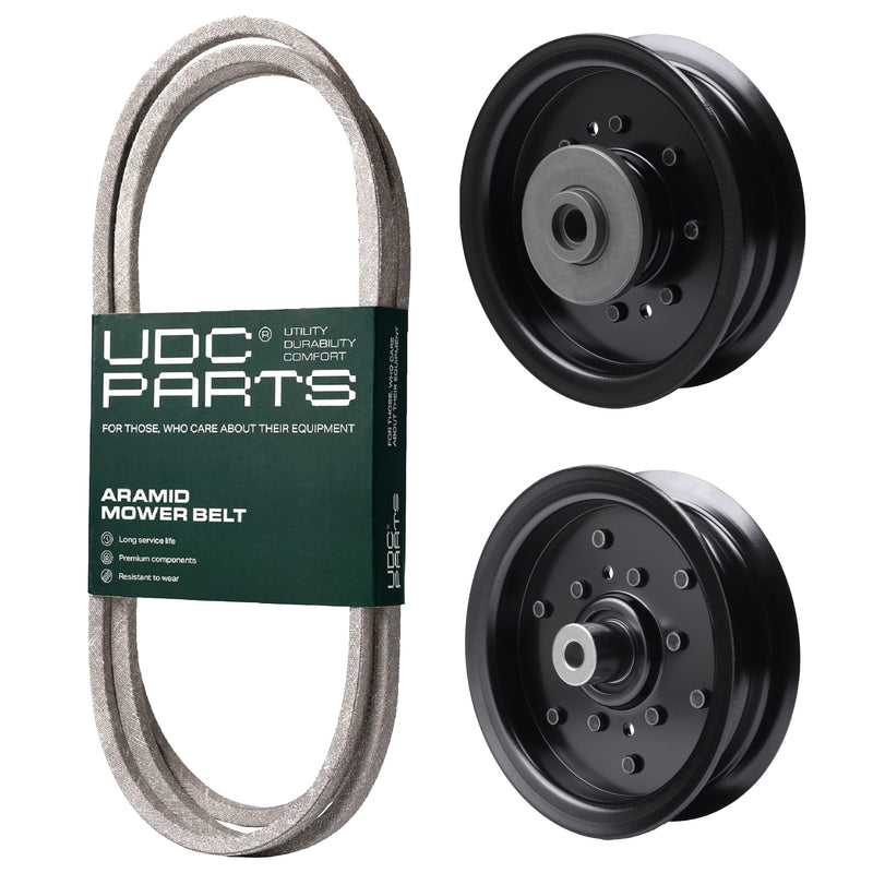  UDC Parts Mower Kit / Belt 197253 + Pulley 532196104 + Pulley 532196106 / Fits Husqvarna YTA24V48