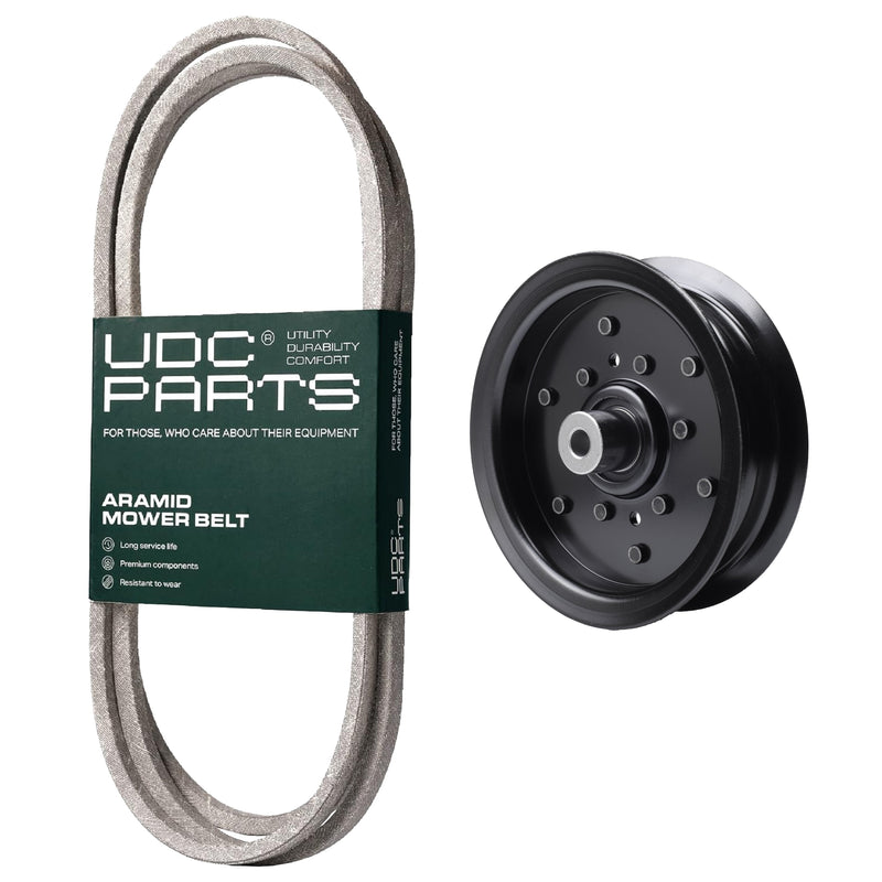  UDC Parts Mower Kit / Belt 144959 + Pulley 532196106 / Fits Husqvarna 2042LS LOYTH20F42T LTH171 LTH174 LTH2142 LTH2142D LTH2142DR TS142TX TS142TXD TS242 TS242D TS243 TS243T YT42CS YT42LS YTH183T