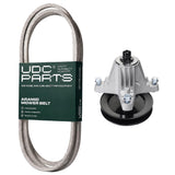 UDC Parts Mower Kit / Belt 754-05027A + Spindle 618-06981 / Fits Troy-Bilt Super Bronco 50 Hydro Super Bronco 50XP Super Bronco 50XP Hydro TB2350