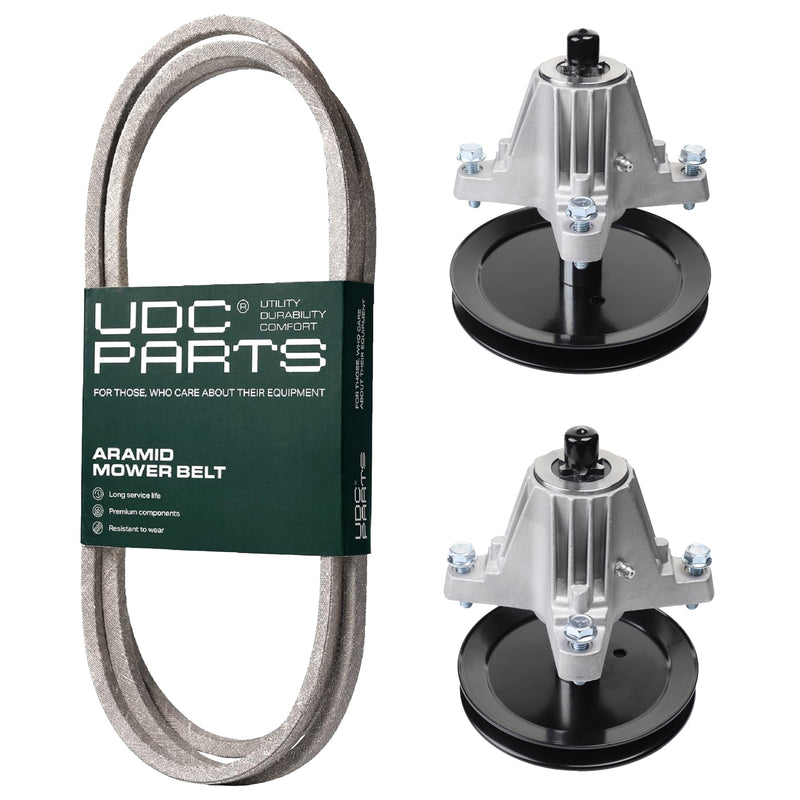 Products -  UDC Parts Mower Kit / Belt 754-04219 + Spindle 618-06989 + Spindle 918-06991 / Fits Troy-Bilt TB46 Hydro