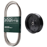  UDC Parts Mower Kit / Belt 754-04317 + Pulley 756-04511B / Fits Troy-Bilt Mustang 42 Mustang 42 XP Mustang 46 XP Mustang 50 XP Mustang 54 XP Mustang Pivot 46 Mustang Pivot S 46 Mustang XP 42 Mustang