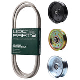  UDC Parts Mower Kit / Belt 754-04317 + Pulley 756-04511B + Pulley 956-04129 + Pulley GY20629 / Fits Troy-Bilt Mustang 46 XP Mustang 50 XP Mustang 54 XP