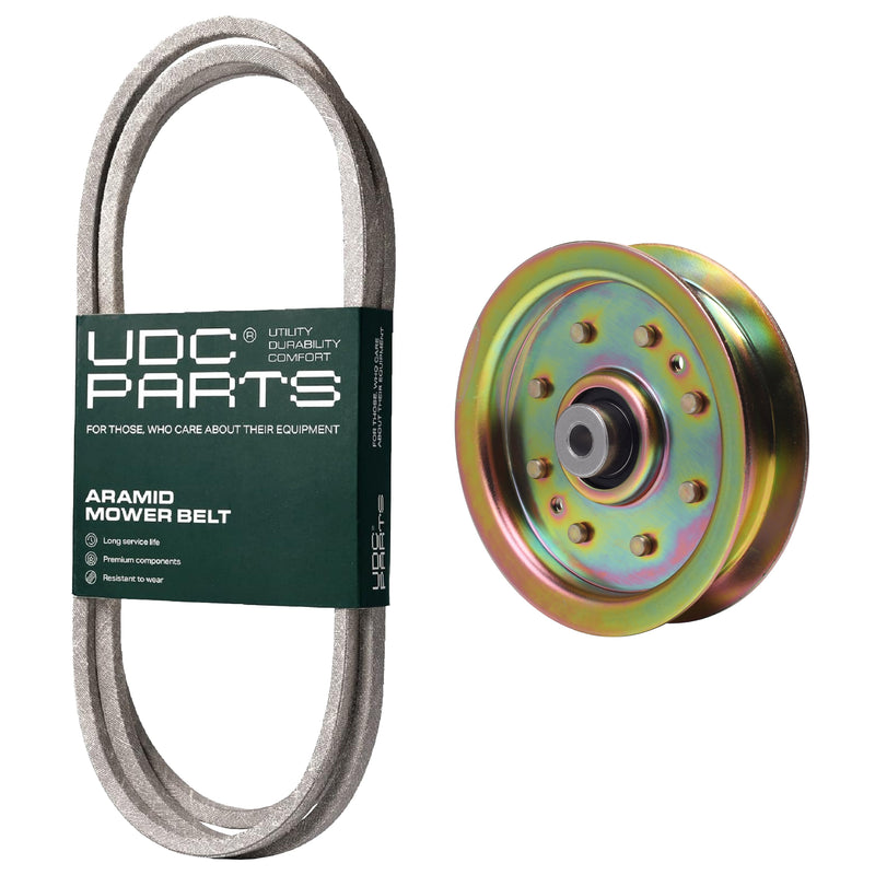  UDC Parts Mower Kit / Belt 754-04249 + Pulley 956-04129 / Fits Troy-Bilt Pony TB42 Tuffy