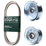 Products -  UDC Parts Mower Kit / Belt GX20072 + Pulley GY20629 + Pulley GY22172 / Fits John Deere 102 105 107S 125 135 D100 D105 E100 L100 LA100 LA105 X105 X106 X120 X125 X126 X145