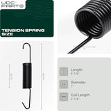  GX21582 Tension Spring / 2 pcs / Replacement for John Deere GX20377 L120 L130 LA130 LA140 LA145 X140 145 D140 D150 D155 D160 D170 G110 Sabre 1642HS 1742HS