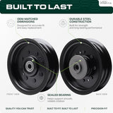  196104 Idler Pulley / 48 54 inch deck / Replacement for Husqvarna 532196104 197380 532197380 TS342 TS343 TS348 TS352 YT42DXLS