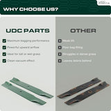  138497 193957 Lawn Mower Blades Replacement for Craftsman 38 Inch 532193957 Husqvarna 532138497 Poulan 532127842 127842 581116302 LT1238 LT19538 LTH18538 LTH1538 / High Lift Mulching 2 Pack