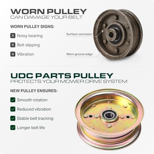  539132728 Idler Pulley / 46 inch deck / Replacement for Husqvarna 589766101 589766102 539131148 539112196 Craftsman 196104 197380 Z4218 Z4219 Z4824 Z5426