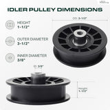  532194327 Idler Pulley / 42 54 inch deck / Replacement for Husqvarna YTH2042 YTH2246 YTH2348 YTH2454