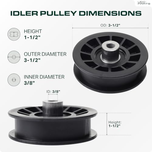  532194327 Idler Pulley / 42 54 inch deck / Replacement for Husqvarna YTH2042 YTH2246 YTH2348 YTH2454