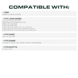  GX20072, UC32283 Mower Deck Belt Replacement for John Deere D130, D105, L100 & More | 42-in Deck | Aramid Cord