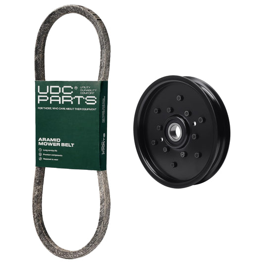 Products -  UDC Parts Mower Kit / Belt M154157 + Pulley AM106627 / Fits John Deere Z425 EZTrak 48