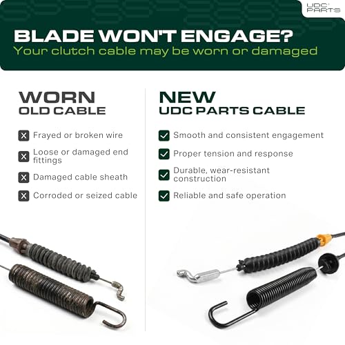  946-04173E Deck Engagement Cable Replacement for MTD Troy Bilt 946-04173C 746-04173B 746-04173 746-04173A 946-04173B 946-04173D 746-04173C 746-04173D 746-04173E Bronco Horse Pony LT1500