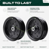  532196106 Idler Pulley / 42 46 48 54 inch deck / Replacement for Craftsman Husqvarna Ariens Poulan 532197379 197379 196106 MZ 54 RZ 5424 YTH24K48 2042 LS YTH24V54 LGH2654