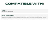  M158131, M154296 Mower Deck Belt Replacement for John Deere Z425, Z445 & More | Aramid Cord