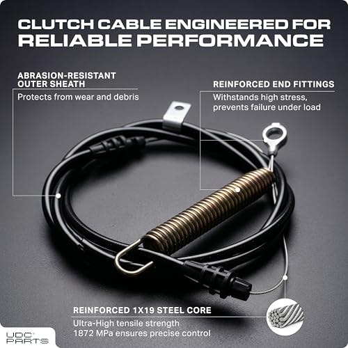 GY21106 PTO Shift Lever Cable Replacement for John Deere LA100 LA105 LA110 LA115 LA120 LA125 LA135 L100 L105 L107 L108 L110 L111 L118 L120 X110 X120 102 105 GY20156 Sabre Sabo Lawn Tractor
