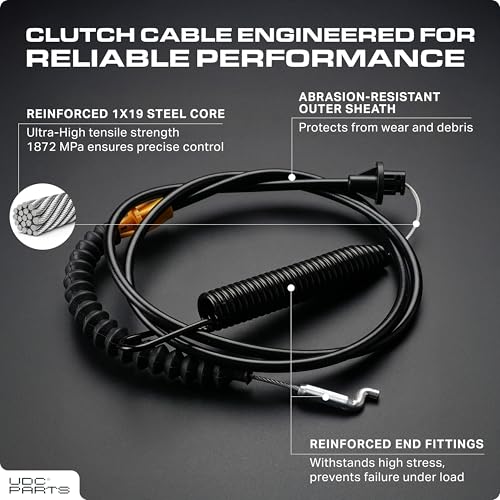  946-04173E Deck Engagement Cable Replacement for MTD Troy Bilt 946-04173C 746-04173B 746-04173 746-04173A 946-04173B 946-04173D 746-04173C 746-04173D 746-04173E Bronco Horse Pony LT1500