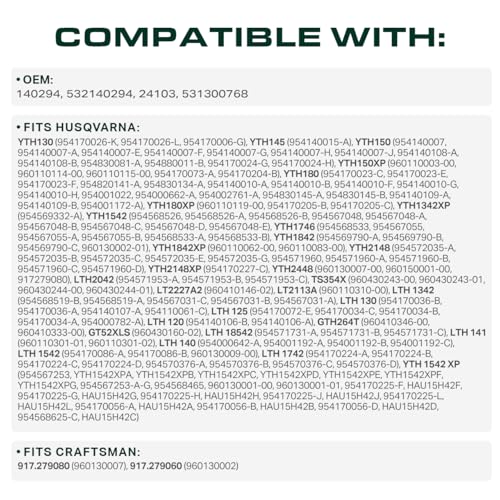  140294, 532140294 Mower Drive Belt Replacement for Husqvarna GT52XLS & More | Aramid Cord