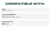  GX20305 Mower Deck Belt Replacement for John Deere 48 Inch L130 L120 GY20571 Scotts L2548 L2048 / Aramid Cord / 139.4 inches