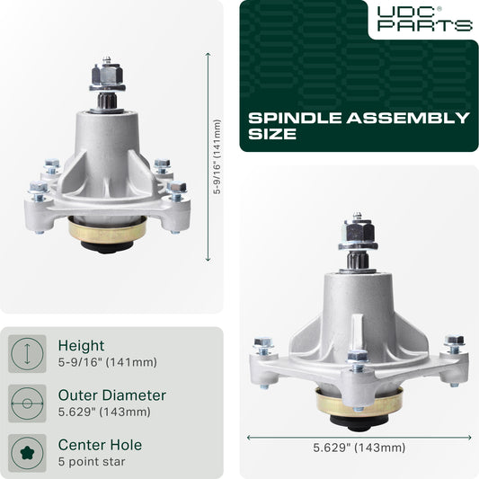 Products - UDC Parts 532174356 Spindle Assembly / 48 inch deck / for AYP 174356 174358 Husqvarna 587125201 532174358