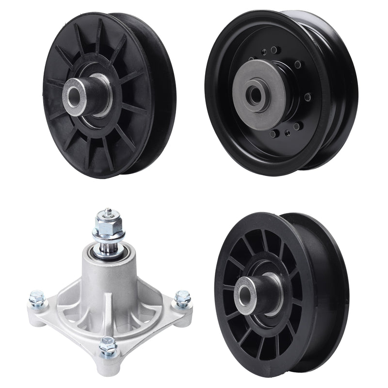 Products -  UDC Parts Mower Kit / Pulley 532194326 + Pulley 532194327 + Pulley 532196104 + Spindle 532174356 / Fits Husqvarna LT1597