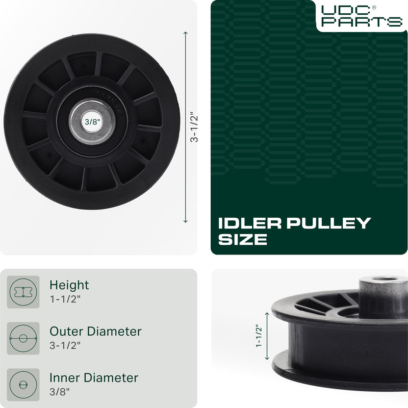  UDC Parts 532194327 Idler Pulley / 42 54 inch deck / for Husqvarna YTH2042 YTH2246 YTH2348 YTH2454