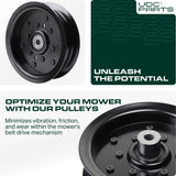  UDC Parts 532196106 Idler Pulley/ 42 46 48 54 inch deck/ for Craftsman Husqvarna Ariens Poulan 197379 196106 MZ 54 RZ 5424 YTH24K48 2042 LS