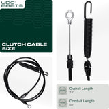 Aftermarket Husqvarna Lawn Mower Parts -  UDC Parts 584243501 Clutch Cable for 58 inch Husqvarna Craftsman Poulan Ariens LTH152 TS142 YTA 22V46 YTH 18K46 YTH 18542 YTH 2146 PO15542LT