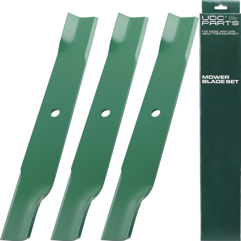 UDC Parts 601124 Mower Blades for Hustler 54 Inch Raptor SD Fastrak 797696 Raptor SDX X XD XL 797704 Big Dog 601013 602416 797712 / 3 Pack Low Lift Blades