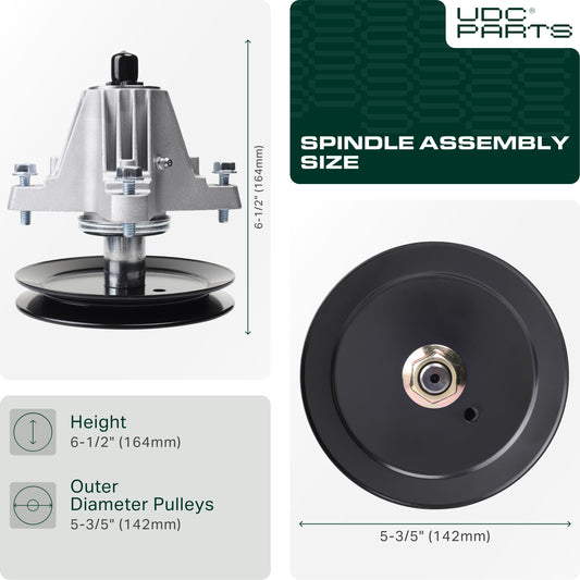 Mower Spindles -  UDC Parts 918-06976A Spindle Assembly / 42 inch deck / for MTD Cub Cadet 618-06976 918-06976 918-06976A LT42 LT42C LX42 XT1-LT42